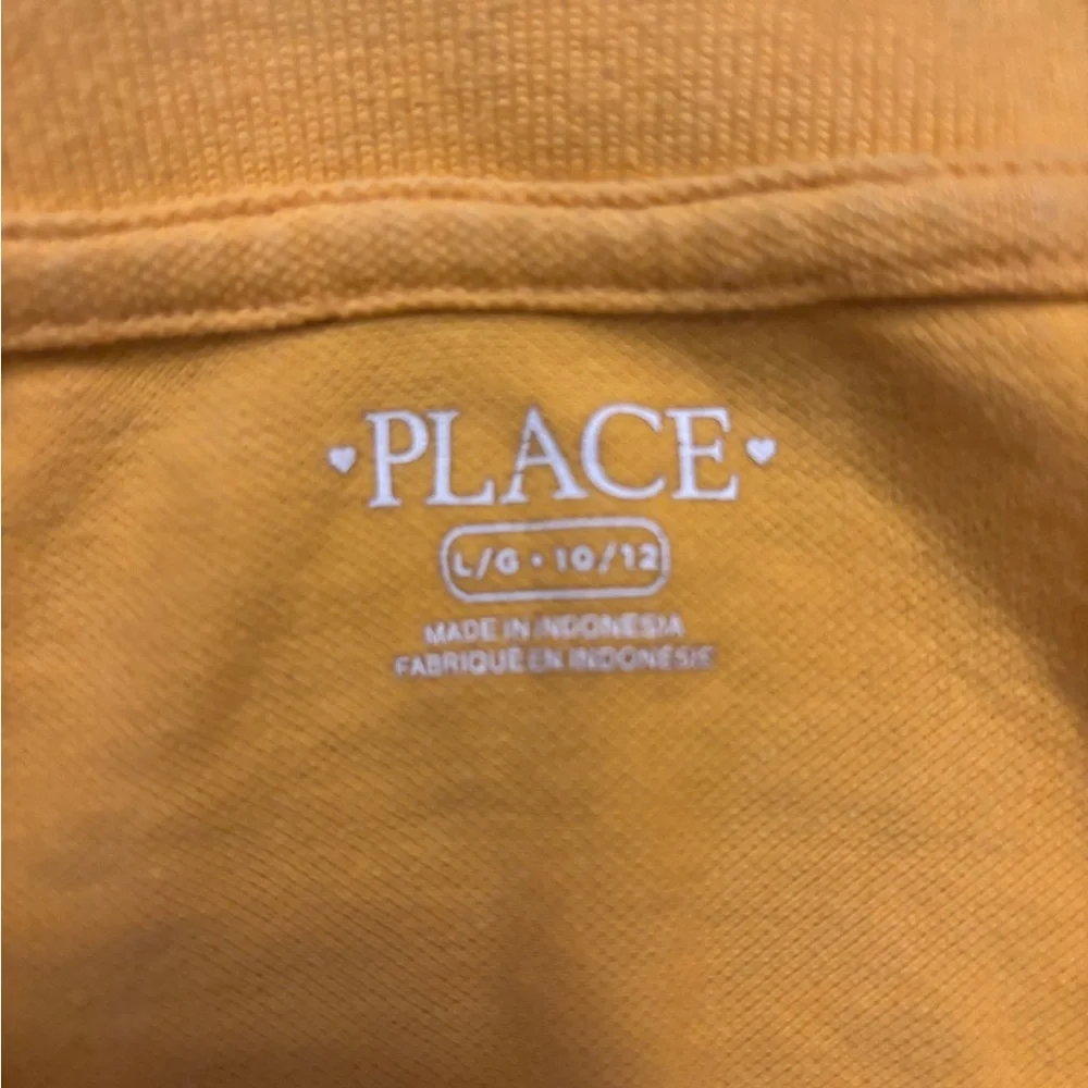 The Children's Place Yellow Short Sleeve Polo Tee
